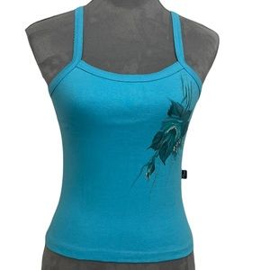 Hand Painted Brazilian Thin Strap Racer Back Tank Top